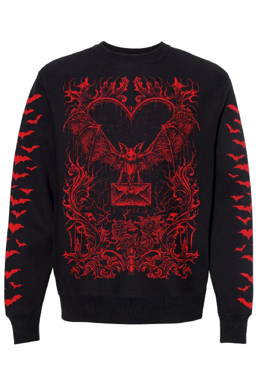 Bat Romance Sweatshirt [BLOOD RED]