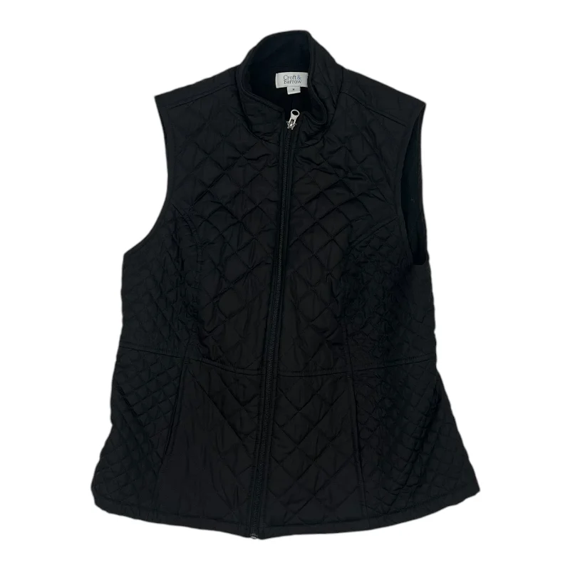 Vest Puffer & Quilted By Croft And Barrow In Black, Size:M