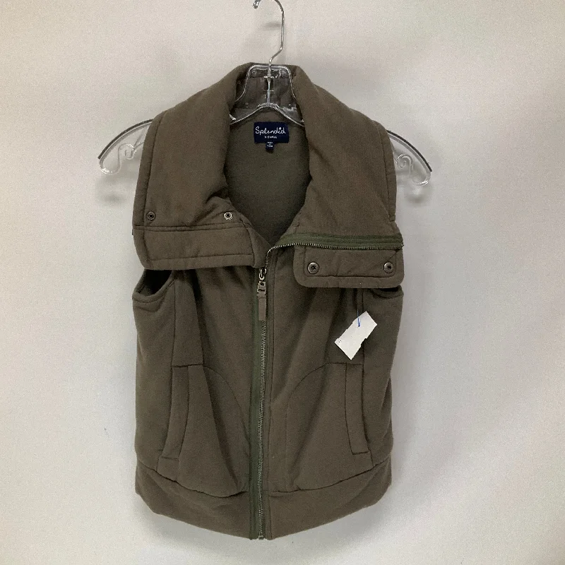 Vest Puffer & Quilted By Splendid In Green, Size: Xs