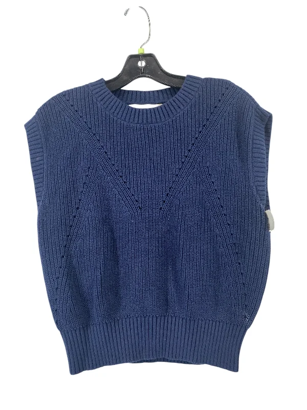 Vest Sweater By Loft In Navy, Size: S