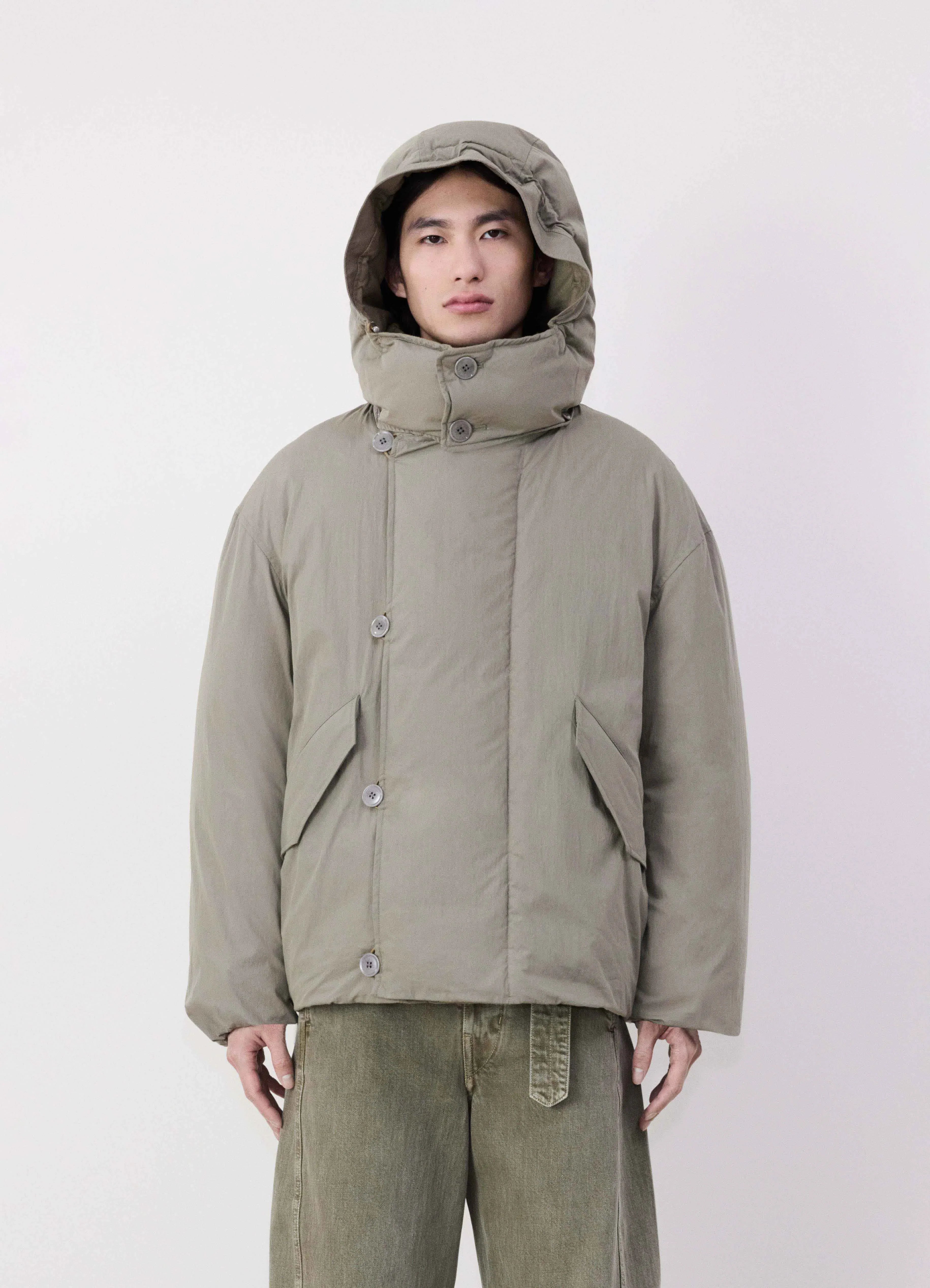 HOODED PUFFER BLOUSON