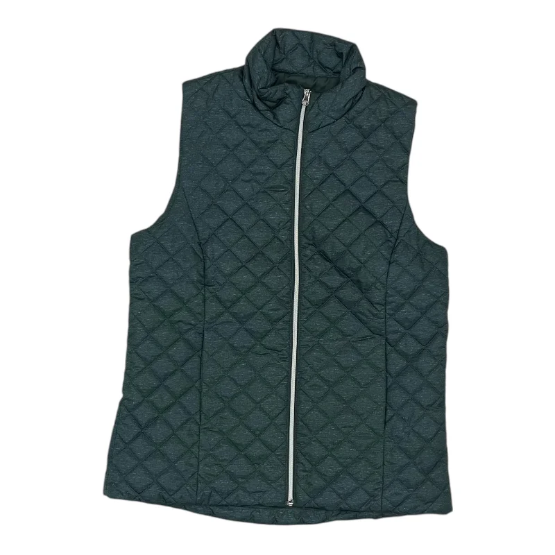 Vest Puffer & Quilted By Banana Republic In Green, Size:M