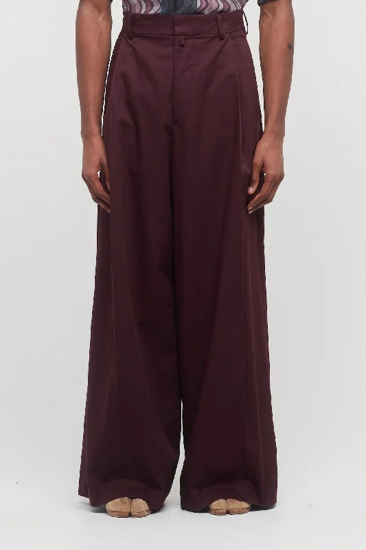 Dries Van Noten Piers Pants in Wine