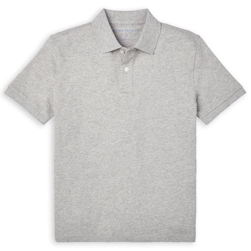 James Polo Shirt - Heather Grey