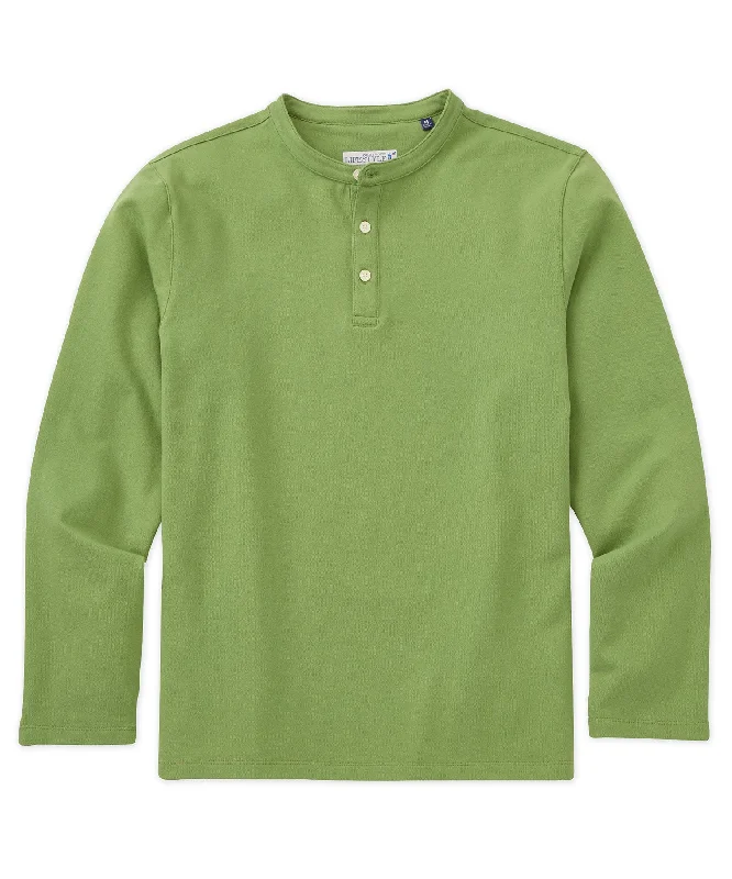 Westport Lifestyle Long-Sleeve Cotton Pique Henley