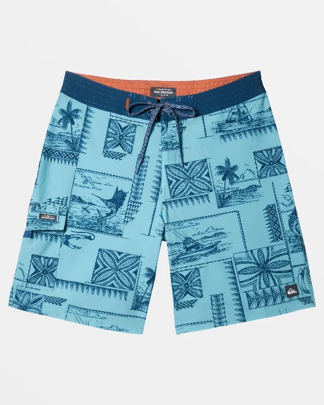 Waterman Bill Fish 19" Boardshorts - Reef Waters