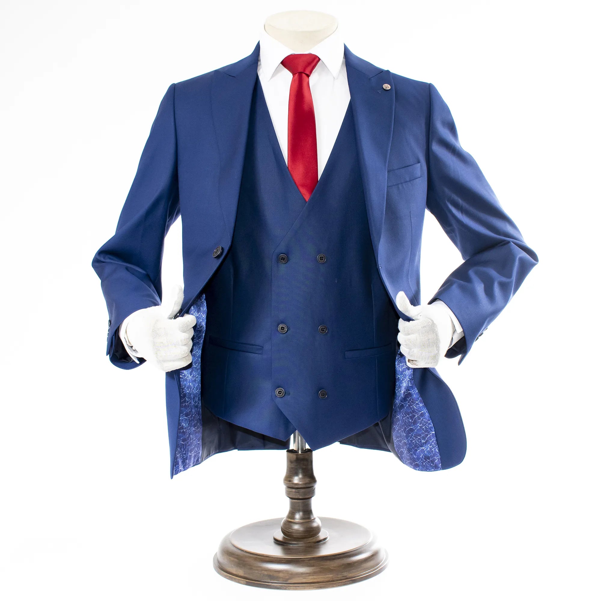 Ink Blue 3-Piece Tailored-Fit Suit