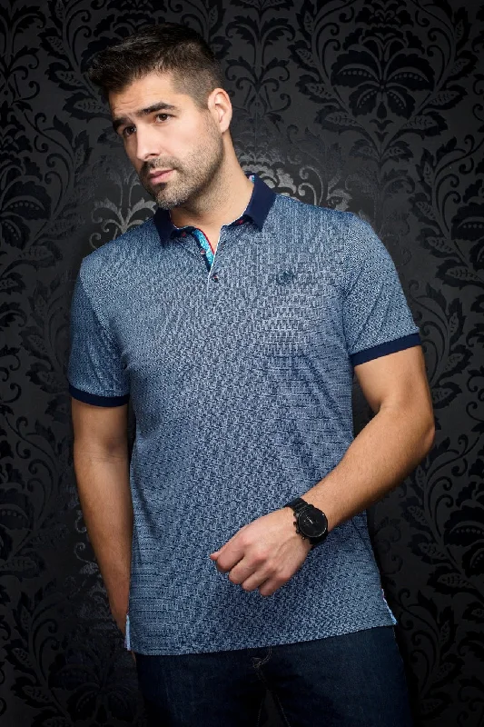 Au Noir Stretch Short-Sleeve Polos | Ezra Navy