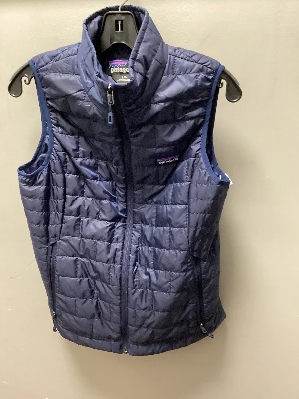 Vest Puffer & Quilted By Patagonia In Blue, Size: S