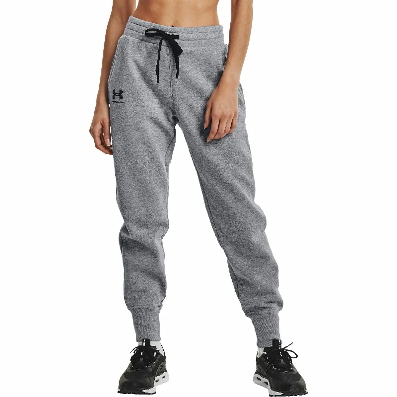 Under Armour Rival Womens Fleece Joggers - Grey