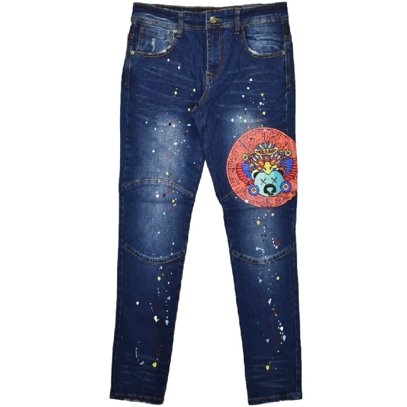 CIVILIZED SPLASH BEAR JEANS DK INDIGO