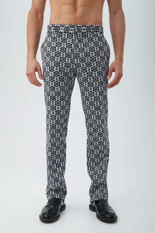 Clyde Wallpaper Jacquard Slim Trousers