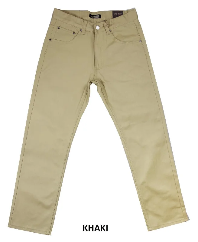 Khaki Men's Loose-Fit Jeans by Access Apparel Style No: AP14011