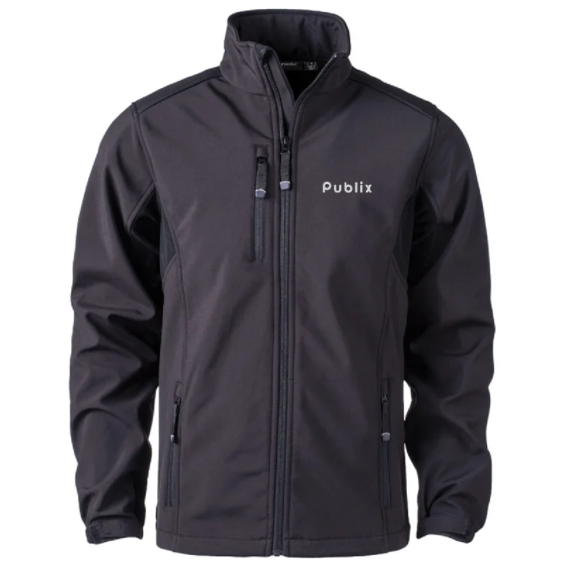 Publix Soft Shell 4-way Stretch Jacket - Black