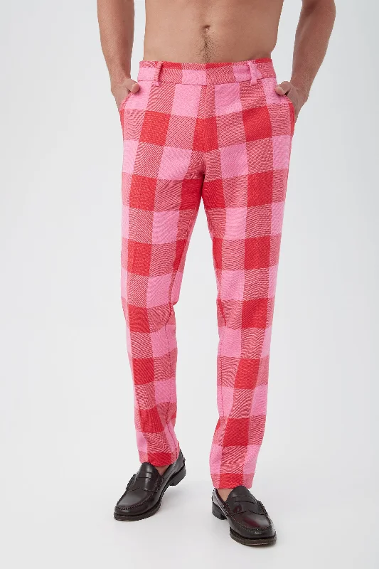 Clyde Bold Check Slim Trousers