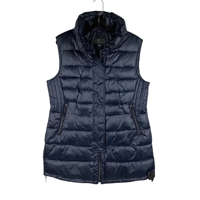 Vest Puffer & Quilted By Gallery In Navy, Size: Xl