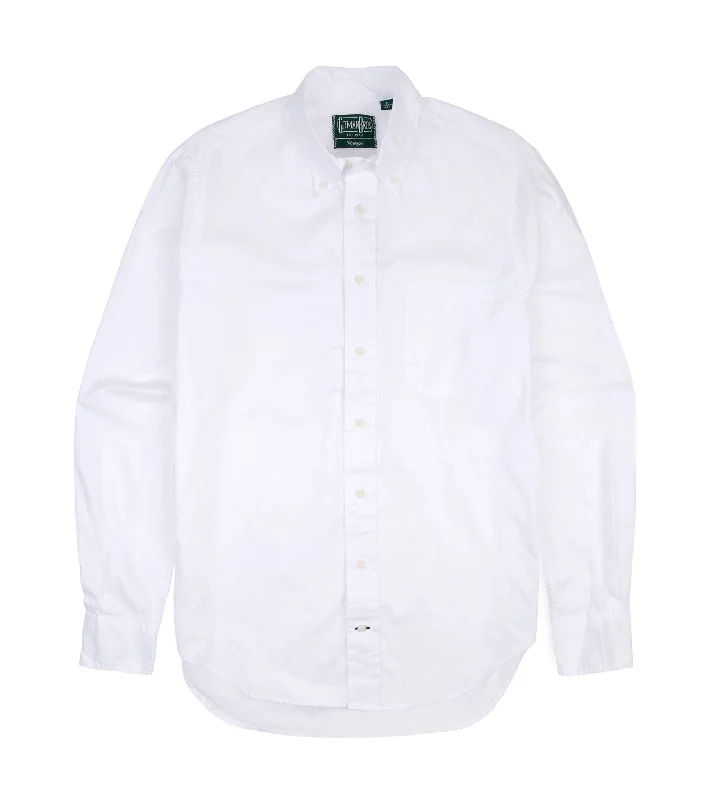 Gitman Vintage Zephyr Cotton Shirt: White