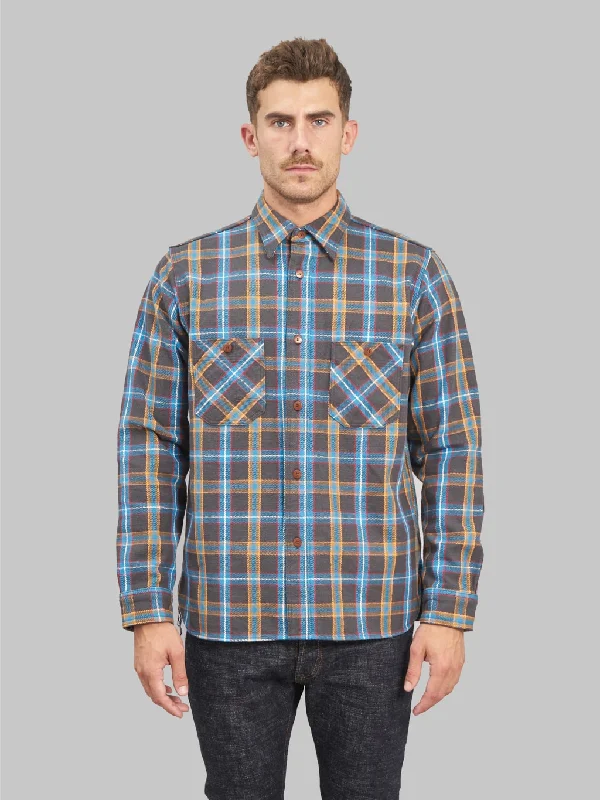 Samurai Jeans SNL24-01CONW Contest Flannel Work Shirt