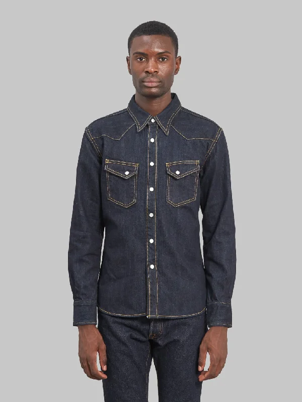 The Flat Head Denim Western Shirt