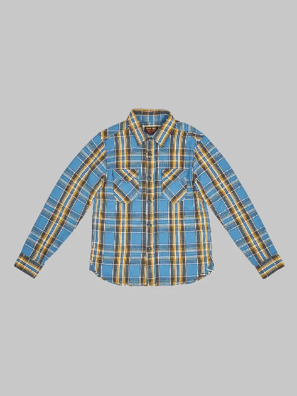 UES Heavy Flannel Shirt Blue