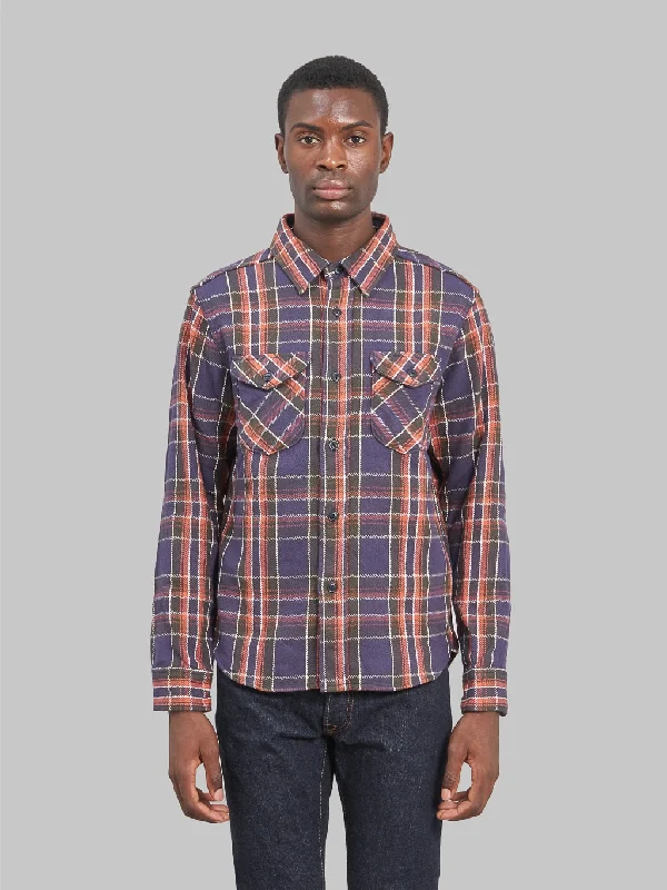 UES Heavy Flannel Shirt Purple