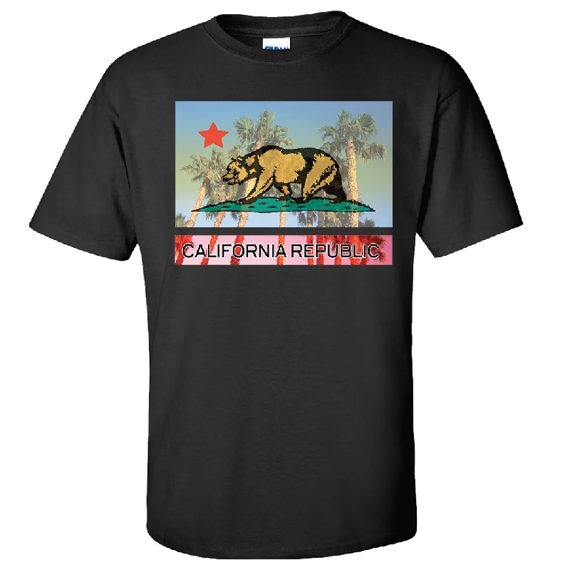 California Republic Palm Tree Bear Asst Colors T-shirt/tee