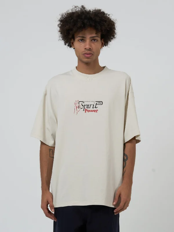 Spirit Portal Box Fit Oversize Tee - Heritage White