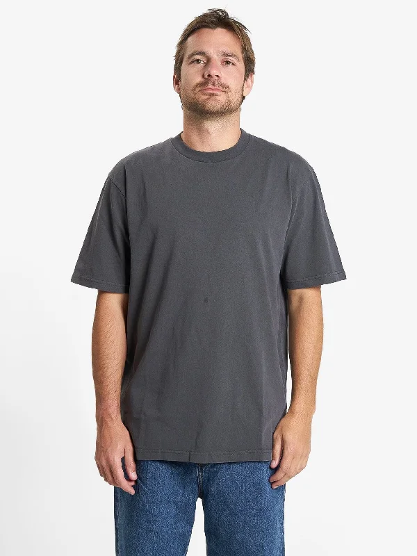 Thrills Military Oversize Fit Tee - Dark Charcoal