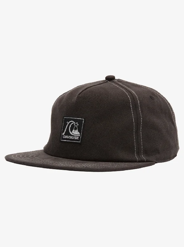 Heritage Cap Snapback Hat - Black