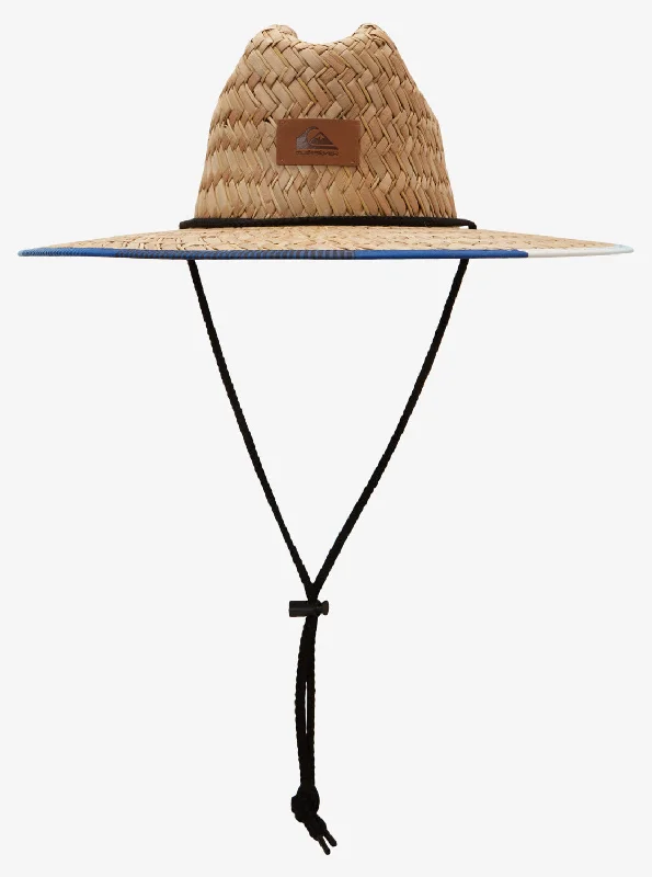 Pierside Print Sun Hat - Swedish Blue